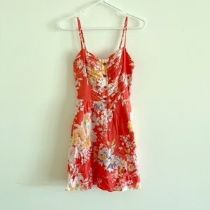 🌼ADORABLE LC Lauren Conrad Orange Summer Dress